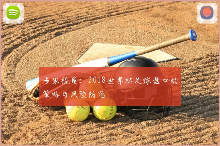 专家视角：2018世界杯足球盘口的策略与风险防范
